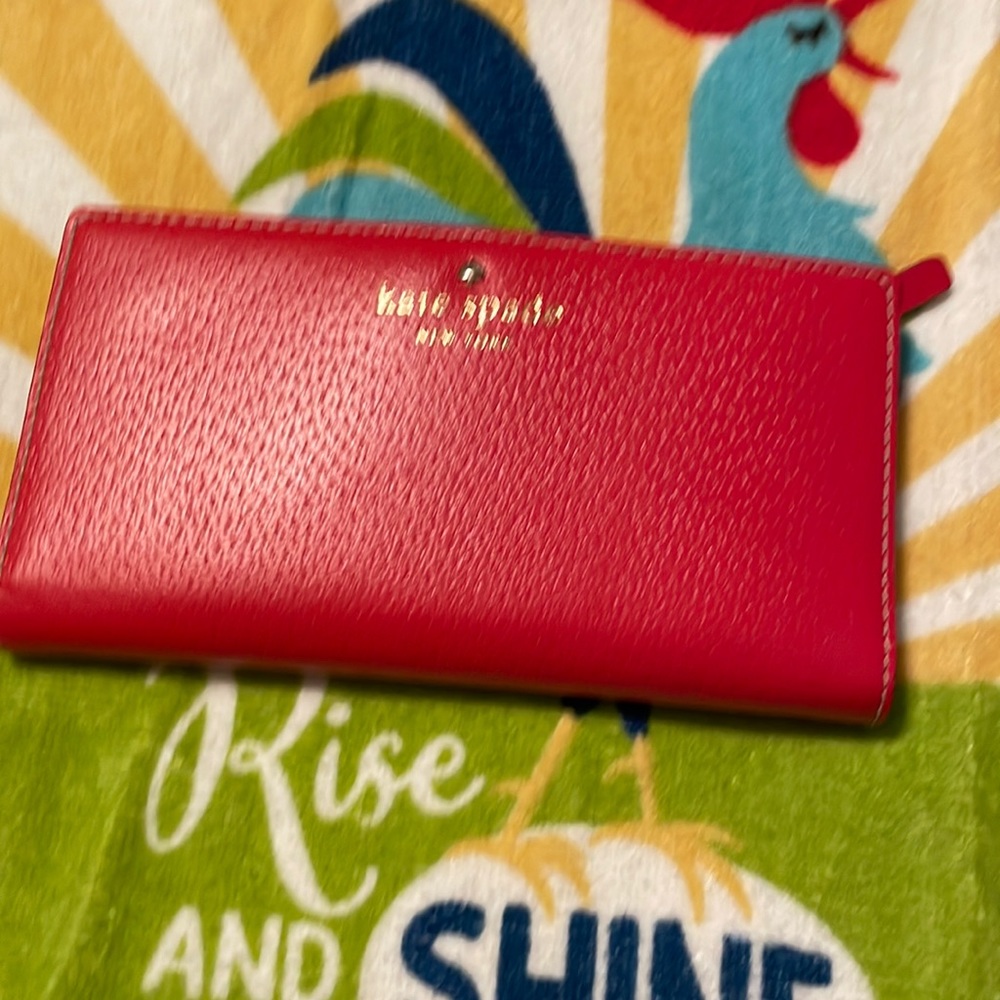 Kate Spade Red Bifold Walley